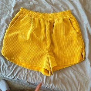 Corduroy shorts
